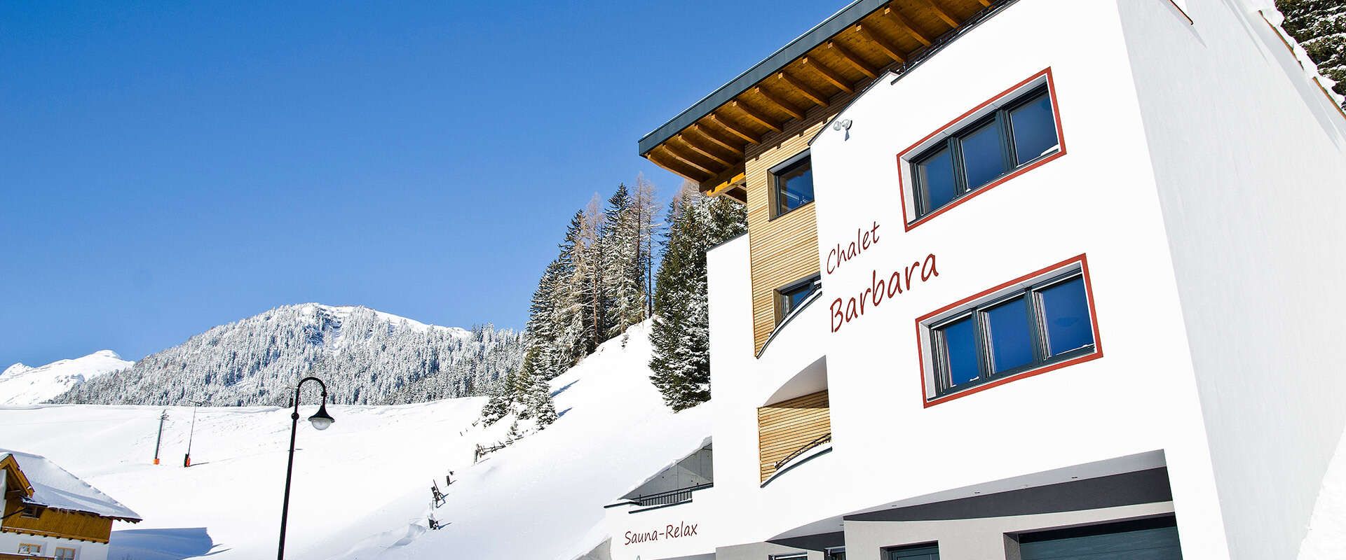 Chalet Barbara von außen im Winter