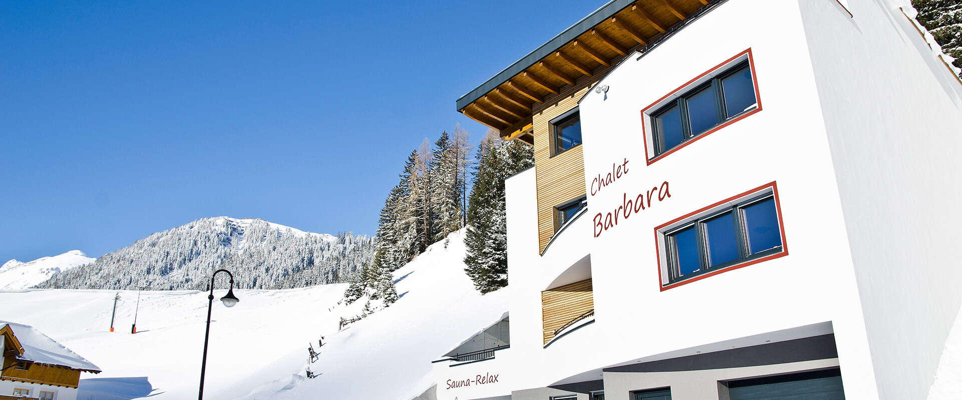 Chalet Barbara from the outside in winter