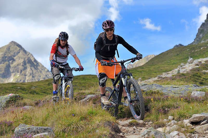 Mountain biking in Paznaun in Tyrol