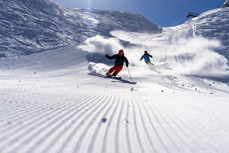 Skiing in the Paznaun Ischgl ski area