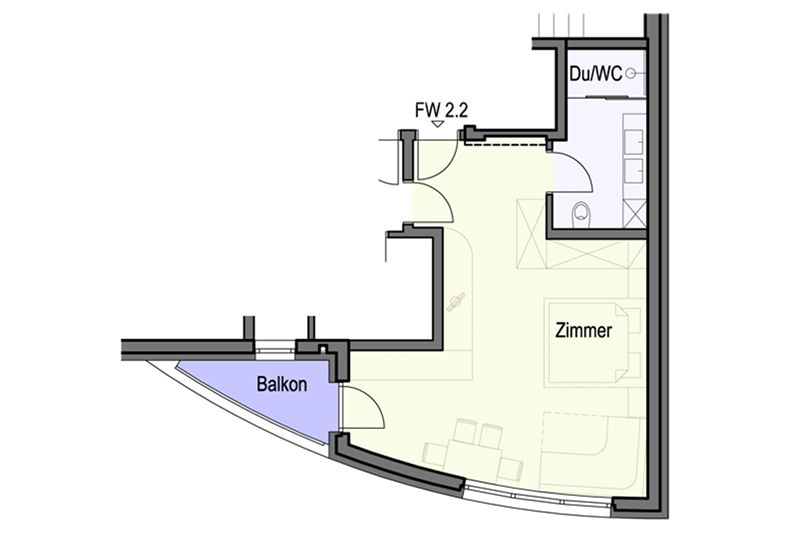 Floor plan of apartment Top 2 in Chalet Barbara
